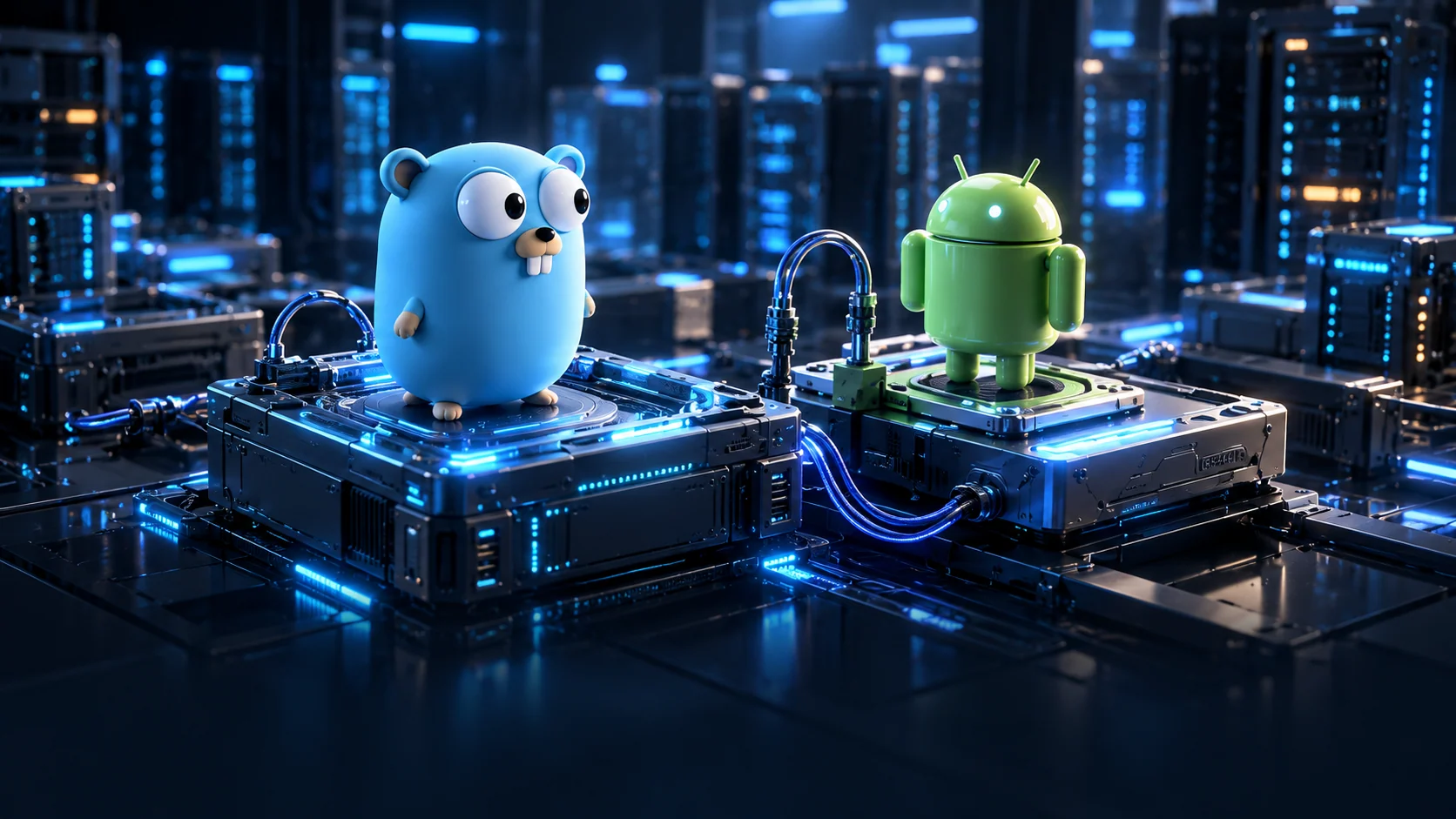 Go 交叉编译到 Android的科幻主题封面